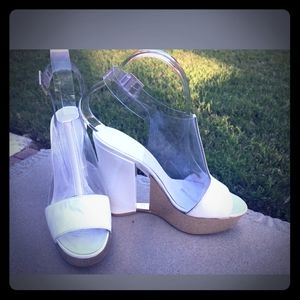 Chanel PVC wedges heels